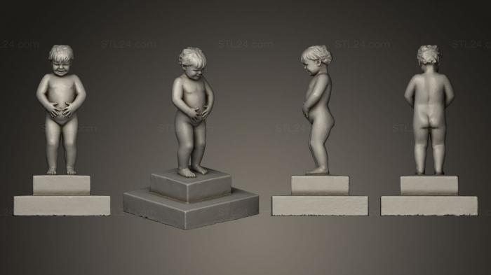 Miscellaneous figurines and statues (Liten Leende Pike, STKR_0274) 3D models for cnc